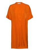 Slfabienne-Viola Ss Over Dress B Orange Selected