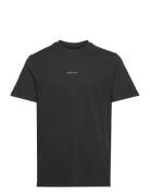 Slhaspen Print Ss O-Neck Tee Noos Black Selected