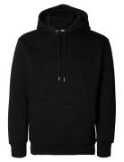 Slhreg-Dan Sweat Hood Black Selected