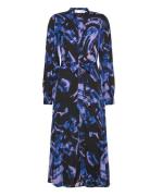 Slfcendela Ls Midi Shirt Dress B Black Selected