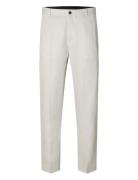 Slhregular-Will Linen Trs Noos Cream Selected