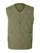 Slhrelax-Cfw Quilt Vest Ex Khaki Selected