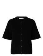 Slflulu 2/4 Knit Cardigan Noos Black Selected