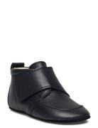 Baby Leather Slippers Black En Fant