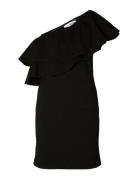 Slfirena Shoulder Short Dress Black Selected