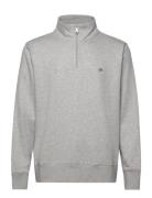 Shield Logo Half Zip Sweat Grey GANT