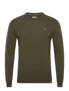 Lambswool Blend C-Neck Khaki GANT
