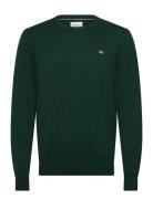 Shield Cotton C-Neck Green GANT