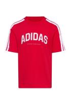 J C Colleg Tee Red Adidas Sportswear