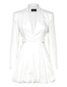 Sintra Linen Blazer Dress White Bardot