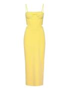 Martini Midi Dress Yellow Bardot