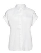 Tissue Linen-Ss Shirt White Lauren Women