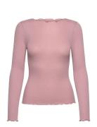 Rmwbalta Ls Regular Boatneck T-Shir Pink RM By Rosemunde