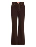 2251 Denim, High Waist Straight Cut Brown STINE GOYA