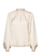 Stand Collar Blouse Cream Filippa K