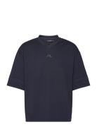Milos Jersey Mesh Tee Navy J. Lindeberg