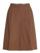 Linen-Blend Suit Bermuda Shorts Brown Mango