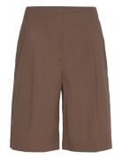 Cotton Suit Bermuda Shorts Brown Mango