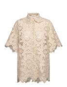 Ari Guipure Lace Shirt Cream Malina