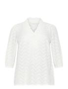 Kcvitana Blouse White Kaffe Curve