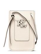 Pebbled Cameryn Crossbody Tech Case White Lauren Ralph Lauren