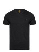 Custom Slim Fit Jersey V-Neck T-Shirt Black Polo Ralph Lauren