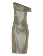Metallic -Shoulder Cocktail Dress Green Lauren Ralph Lauren