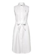 Belted Oxford Sleeveless Shirtdress White Polo Ralph Lauren