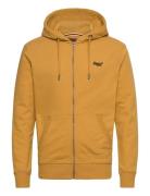 Essential Logo Zip Hoodie Hb Yellow Superdry