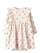 Nbflavo Ena Ls Reg Body Dress Cream Lil'Atelier