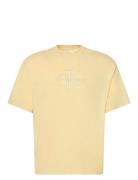 Ss Hero Monologo Emb 16S Crewnck Yellow Calvin Klein Jeans
