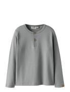 Nmmgayo Sar Ls Slim Top Lil Grey Lil'Atelier