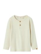 Nmmgayo Sar Ls Slim Top Lil Cream Lil'Atelier