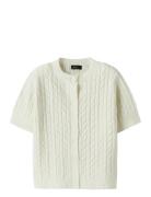 Nlfkave Ss Short S Knit Cardigan White LMTD