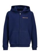 Jornorrebro Emb Sweat Zip Hood Jnr Navy Jack & J S