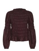 Crhenva Blouse Brown Cream