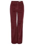 Nmcord Yolanda Mw Wide Str Jeans Noos Burgundy NOISY MAY