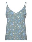 Rwelif Sl Regular Lace Top Blue Rosemunde