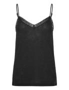 Rwamina Sl Regular Strap Top Black Rosemunde