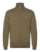 Zip Cardigan Green GANT