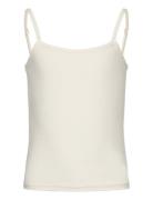 Rkbillie Sl Short Strap Top White Rosemunde Kids