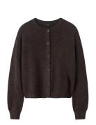 Nlflodet Ls Short Knit Cardigan Noos Brown LMTD