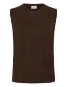 Kalizza Knit Slipover Brown Kaffe