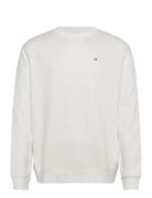Tjm Reg S Flag Crew Ext White Tommy Jeans
