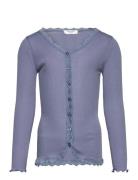 Rkbalta Modal Ls Lace Cardigan Blue Rosemunde Kids