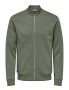 Onsceres Reg Zip Bomber Jck Noos Khaki ONLY & SONS