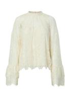 Yasarizona Ls Lace Top - D2D Cream YAS