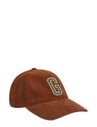 G Badge Cord Cap Brown GANT