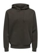 Onsceres Hoodie Sweat Noos Brown ONLY & SONS