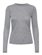 Niniagz Ls Wool Roundneck Noos Grey Gestuz